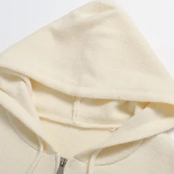 SomeSowe Hooded Knit Zipper Jacket