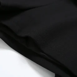 SomeSowe Irregular Cutting Pleated Skirt Shorts Black