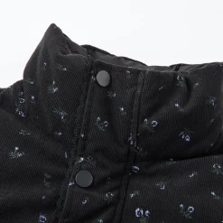 SomeSowe Lace Patchwork Reversible Down Jacket Black