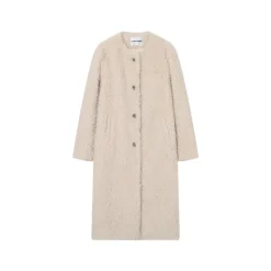 SomeSowe Oversized Chamois Leather Fur Coat White