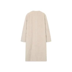 SomeSowe Oversized Chamois Leather Fur Coat White
