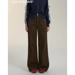 SomeSowe Vintage Leopard Straight Leg Jeans