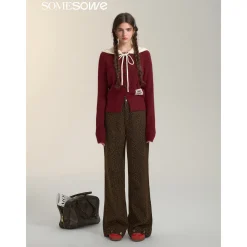 SomeSowe Vintage Leopard Straight Leg Jeans