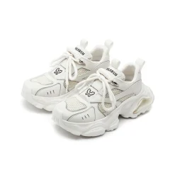 SugarSu Butterfly Bubble Sole Clunky Sneaker White