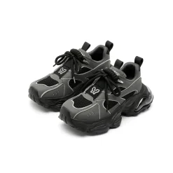 SugarSu Butterfly Bubble Sole Clunky Sneaker Dark Grey