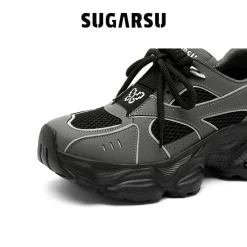 SugarSu Butterfly Bubble Sole Clunky Sneaker Dark Grey