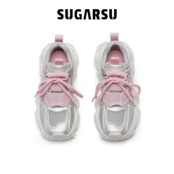 SugarSu Butterfly Bubble Sole Clunky Sneaker Sliver