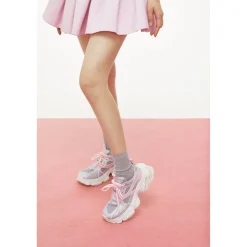 SugarSu Butterfly Bubble Sole Clunky Sneaker Sliver
