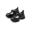 SugarSu Butterfly Leather Ballet Mary Jane Black