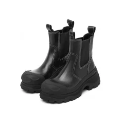 SugarSu Rubber Sole Chelsea Boots Black