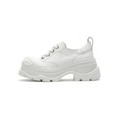 SugarSu Rubber Sole Heel Mary Jane White