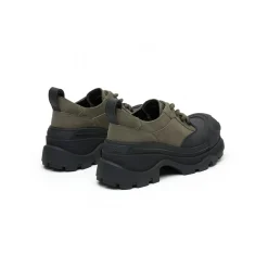 SugarSu Rubber Sole Heel Mary Jane Olive Green