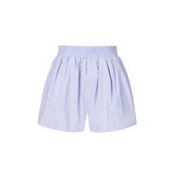 Three Quarters Logo Embroidery Shorts Purple