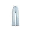 Three Quarters Logo Flip Edge Straight-Leg Jeans