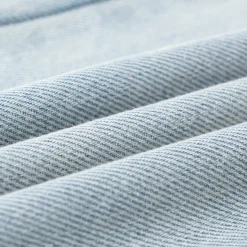 Three Quarters Logo Flip Edge Straight-Leg Jeans