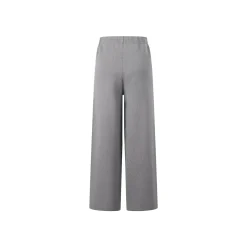 Three Quarters Oversized Straight-Leg Knit Pants Grey