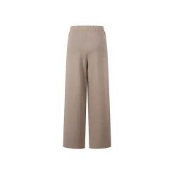 Three Quarters Oversized Straight-Leg Knit Pants Brown