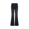 Three Quarters Stretch Brushed Fleece-Lined Flare Jeans