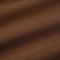 Three Quarters Stretch Loose Fleece-Lined Sweatpants Brown