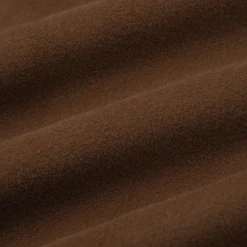 Three Quarters Stretch Loose Fleece-Lined Sweatpants Brown