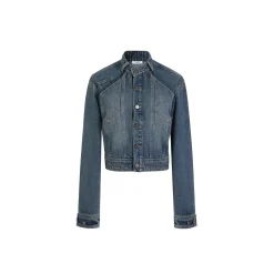 Three Quarters Vintage Washed Denim Jacket