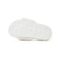 Trapar Waves Basic Casual Furry Slipper White