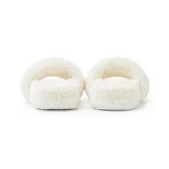 Trapar Waves Basic Casual Furry Slipper White