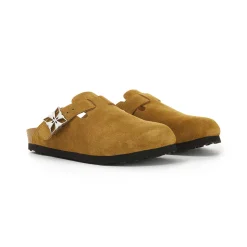 Trapar Waves Suede Casual Slip On Birkenstock Brown