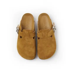 Trapar Waves Suede Casual Slip On Birkenstock Brown
