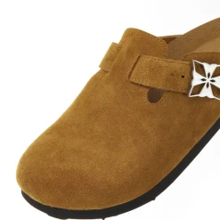 Trapar Waves Suede Casual Slip On Birkenstock Brown