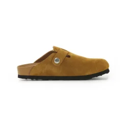 Trapar Waves Suede Casual Slip On Birkenstock Brown