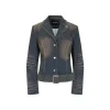 Via Pitti Belt Waisting Short Denim Jacket