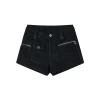 Via Pitti Cargo Pockets Double Waist Thick Shorts
