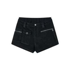 Via Pitti Cargo Pockets Double Waist Thick Shorts