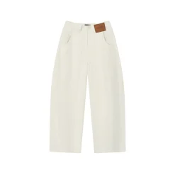 Via Pitti Casual Loose Machete Pants Off-White