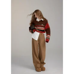 Via Pitti Casual Loose Machete Pants Khaki