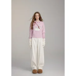 Via Pitti Casual Loose Machete Pants Off-White