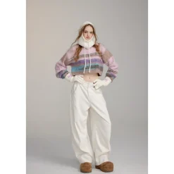 Via Pitti Casual Loose Machete Pants Off-White
