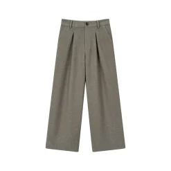 Via Pitti Casual Tweed Suit Pants Gray
