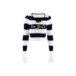 Via Pitti Color Blocked Logo Embroidery Flocking Top Black