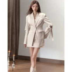 Via Pitti Destroy Cutting Waist In Blazer