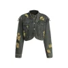 Via Pitti Destroyed Washed Denim Jacket