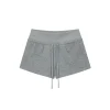 Via Pitti Elastic-Waist Drawstring Shorts Gray