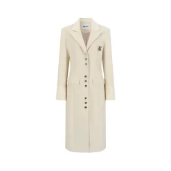 Via Pitti Heavy Patchwork Waisting Long Coat Beige