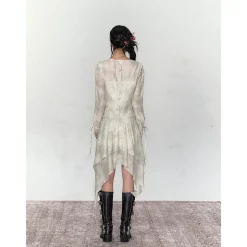 Via Pitti Irregular Render Skirt Gray