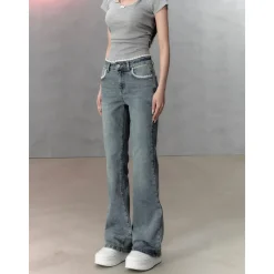 Via Pitti Lace Patchwork Flare Jeans
