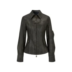 Via Pitti Rivet Locomotive Slim Leather Jacket
