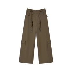 Via Pitti Vintage Big Pockets Cargo Pants Khaki