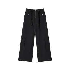 Via Pitti Vintage Big Pockets Cargo Pants Black