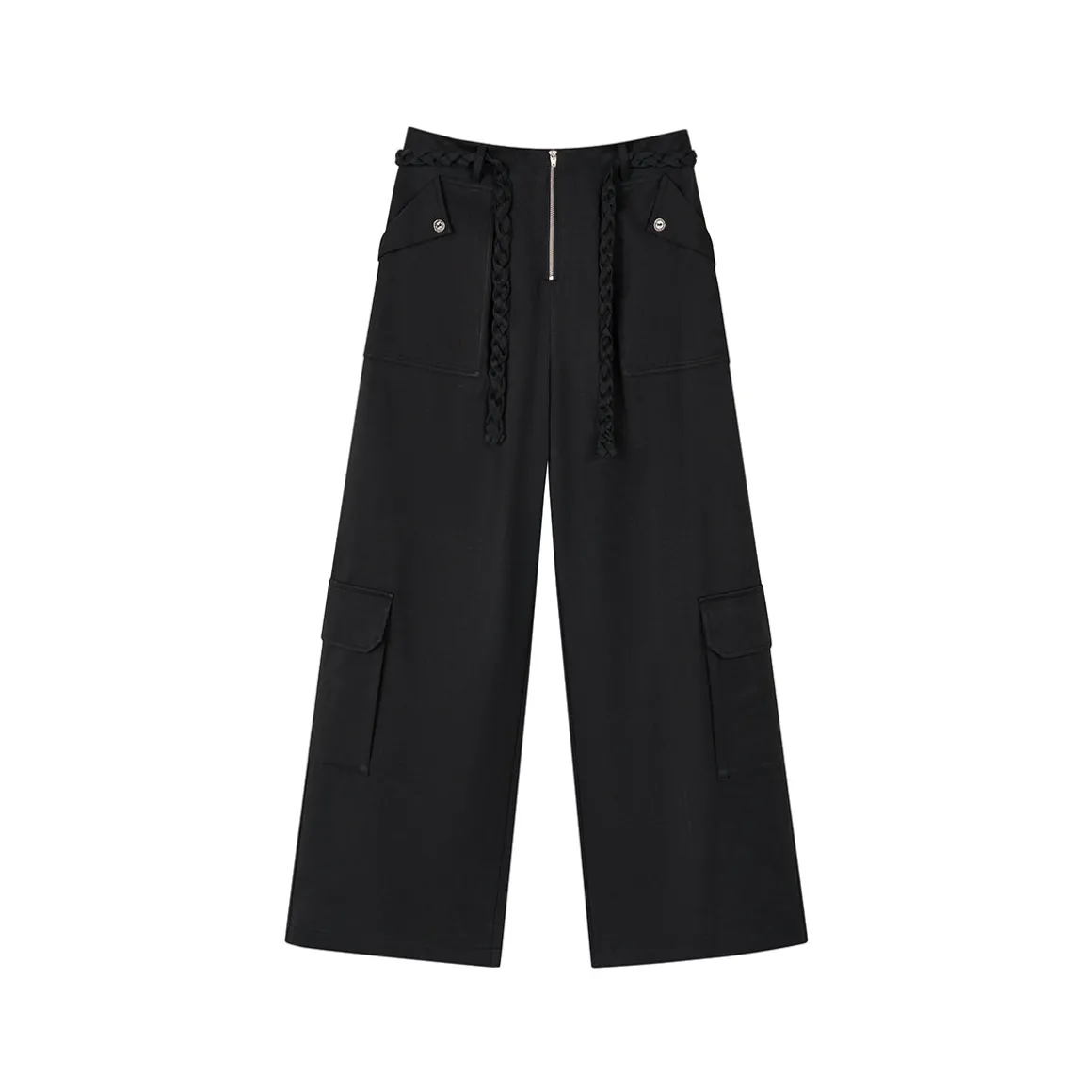 Via Pitti Vintage Big Pockets Cargo Pants Black